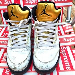 Size US 11 Jordan 5 Retro Olympic sneakers